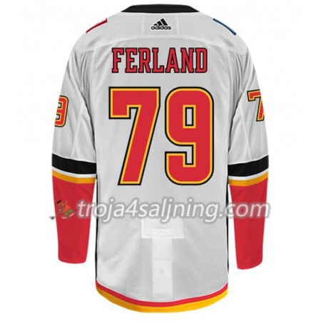 Calgary Flames tröja MICHAEL FERLAND 79 Adidas Vit Authentic - NHL Tröjor Herr